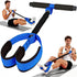 Blue Multifunctional Pedal Resistance Band - Home Fitness Sit-up Assistant with Foot Pedals and Elastic Pull Rope - Full Body Workout Equipment for Abs, Arms, Legs and Glutes