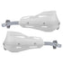 Professional Universal Motorcycle Handguards for Honda CC110 Cross Cub - Heavy Duty Aluminum Alloy Anti-Collision Brush Guards, Carbon Fiber Style Handlebar Protectors for Dirt Bikes and Off-Road Motorcycles - 1 Pair—White