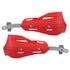 Professional Universal Motorcycle Handguards for Honda CC110 Cross Cub - Heavy Duty Aluminum Alloy Anti-Collision Brush Guards, Carbon Fiber Style Handlebar Protectors for Dirt Bikes and Off-Road Motorcycles - 1 Pair—Red