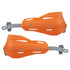 Professional Universal Motorcycle Handguards for Honda CC110 Cross Cub - Heavy Duty Aluminum Alloy Anti-Collision Brush Guards, Carbon Fiber Style Handlebar Protectors for Dirt Bikes and Off-Road Motorcycles - 1 Pair—Orange