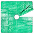 Green 78.7 x 78.7 inch garden tarp with center hole