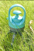 Orange Portable 6-Claw Pet Pooper Scooper - Hands-Free Dog Waste Picker with Integrated Bag Dispenser and Storage Cap - Lightweight Sanitary Waste Removal Tool for Outdoor Walking and Travel