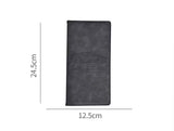 3 Pcs Premium PU Leather Car Registration and Insurance Holder - Slim Auto Document Organizer, Driver's License Wallet and Travel Passport Folder - Blue