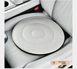 Moonlight White 360 Degree Rotating Car Seat Cushion - 53cm Nano Tech Swivel Mobility Aid - Easy Vehicle Entry and Exit for Seniors, Breathable Non Slip Ergonomic Support for Home Office and Travel