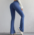 M Blue High Waist Flare Yoga Pants - Women&