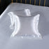 White 2 PCS Faux Silk Pillow Covers - Cooling Ice Silk Satin Cushion Covers - 45x45cm