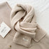 Beige Luxurious 100% Wool Scarf for Women and Men - Soft, Warm, and Stylish