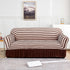 Pink-coffee Double Sofa Bubble Gauze Sofa Cover with Skirt - Full Elastic Dustproof Double Seater 145-185cm