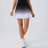High waist Gradient black and gray pleated skirt | built-in shorts to prevent exposure - suitable for yoga, badminton an