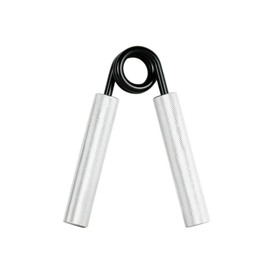 2 pcs Aluminum color Heavy Duty Metal Hand Grip Strengthener â€“ Hand Training Equipment for Rehabilitation & Fitness wi
