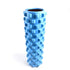 Blue Solid Yoga Foam Roller 45cm - Colorful Wolf Tooth Design Muscle Relaxation Massage Stick for Fitness and Sports