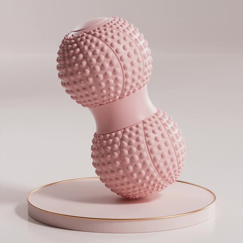 Pink 2pcs Fascia Ball Foot Arch Massager Peanut Ball for Muscle Relaxation, Deep Tissue Release, Yoga Massage 6.5*6.5*13