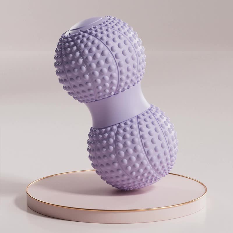 Purple 2pcs Fascia Ball Foot Arch Massager Peanut Ball for Muscle Relaxation, Deep Tissue Release, Yoga Massage 6.5*6.5*
