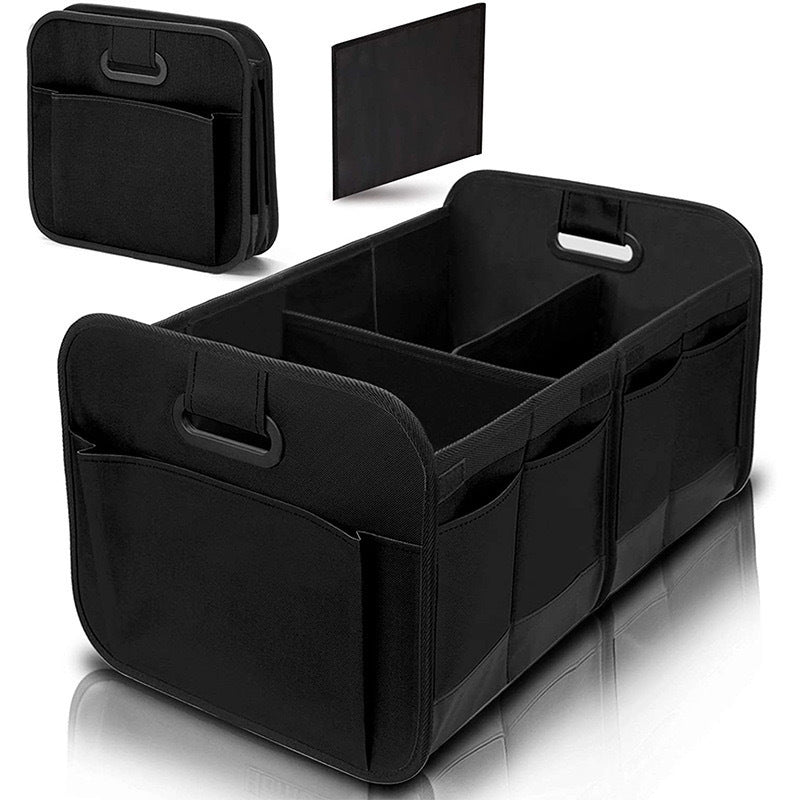 Foldable Fabric Car Trunk Organizer â€“ Collapsible Storage Box for Vehicle Organization 60x37x31cm