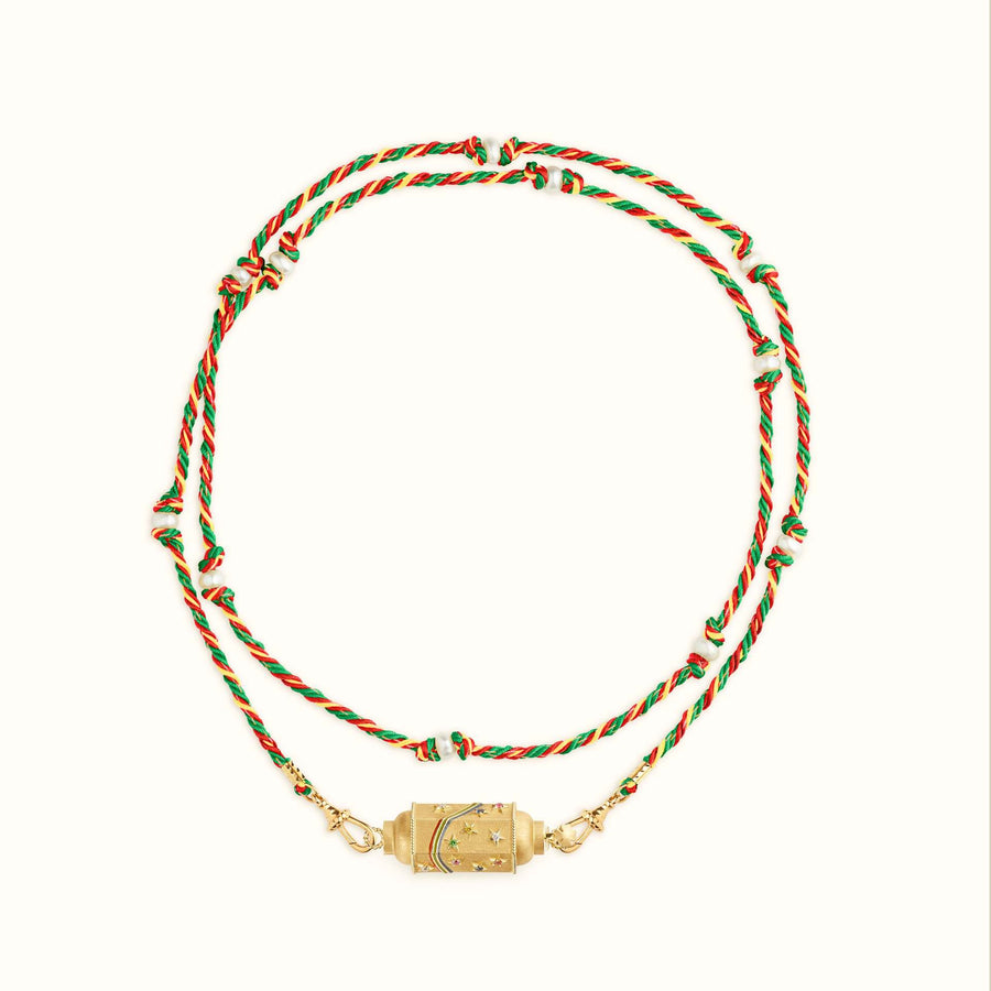 Mystical Tarot Charm Necklace - Boho Pendantï¼ˆRainbow patternï¼‰