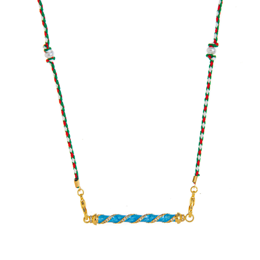 Mystical Tarot Charm Necklace - Boho Pendant(Blue rotation)