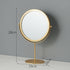 Gold Rotating Tabletop Makeup Mirror - 360Â° Swivel Vanity Mirror for Bedroom & Desk