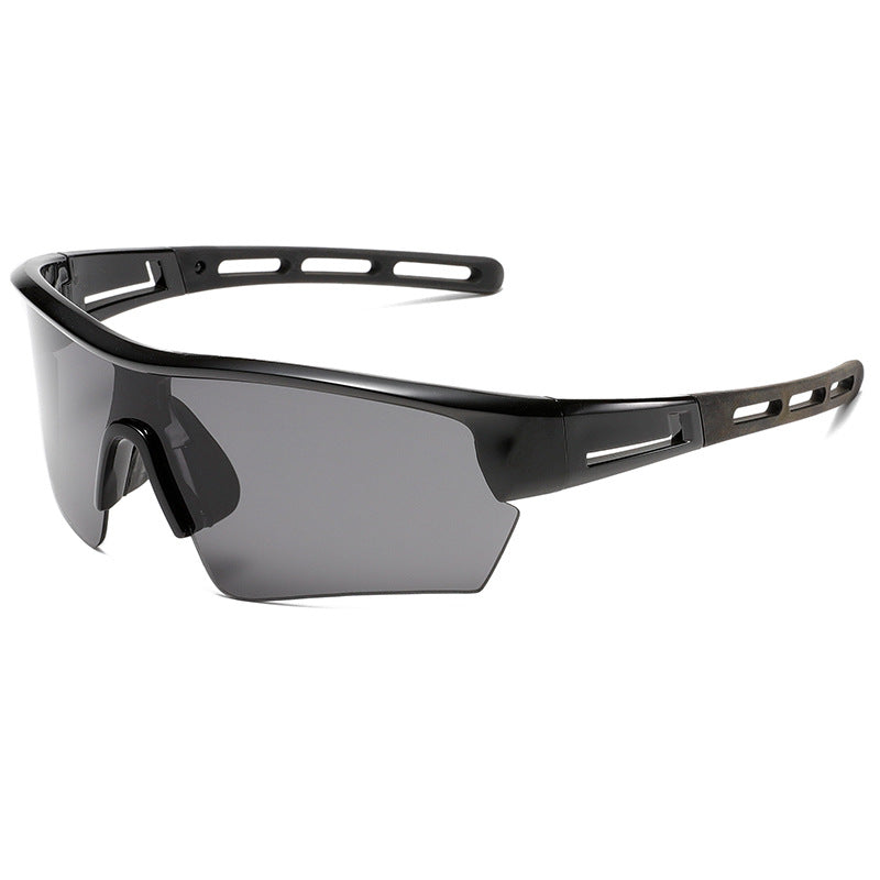 2 pcs Outdoor Sports Sunglasses - UV Protection HD Lenses for Cycling, Boating, Fishingï¼ˆBlack frame black gray filmï¼‰