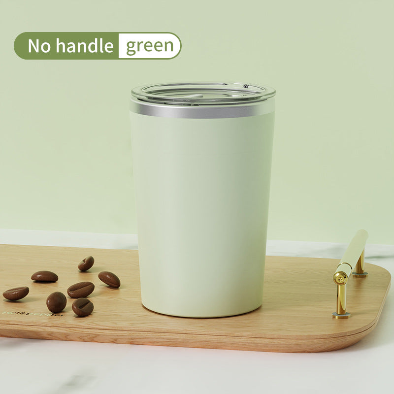 Green Portable Automatic Mixing Coffee Cup - Stainless Steel Magnetic Stirrer(No handle)
