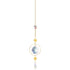 (Style 1) 4 pcs Crystal Wind Chimes-Sun Catcher Star Moon Dream Catcher for Window 30cm