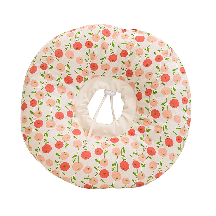 2 pcs Small Cherry Soft Pet Recovery Collar - Comfortable Anti-Lick Cone for Cats & Dogs Size M
