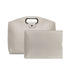 Beige Elegant PU Leather Laptop Handbag & Sleeve - Protective and Stylish Laptop Case with Adjustable Strap for 15.6-inch Laptops