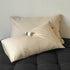 Beige Pinstripe Long Staple Cotton Sateen Pillowcase Set - Jacquard Striped, Pure Cotton, 48x74cm (Pair)