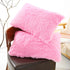 Dark Pink Faux Fur Pillowcase Set - Crystal Velvet Plush Throw Pillow Covers, Bedding Accent (50x70cm, Pair)