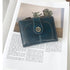 Peacock Blue Vintage PU Leather Women&