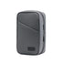 Grey Premium PU Leather Multi-Functional Travel Cable Organizer - Waterproof Digital Storage Pouch