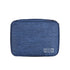 Dark Blue Durable Three-Layer Earphone & Digital Organizer - Waterproof Cosmetic & Cable Storage Pouch(Photography props not included, only the bag)