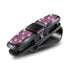 6 Pcs Pink Luxury Rhinestone Car Sun Visor Glasses Clip - Multi-Functional, 180Â° Rotatable, ABS Material
