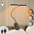 Black Rechargeable Dual-Head Clip-On Book Light - Touch Control Reading Lamp with Eye Protection