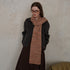 Khaki Vintage Wool-Blend Knit Scarf - Warm and Stylish for Men and Women