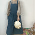 Blue Cotton Waterproof Artisan Apron - 100x85cm, Stylish Cross-Back Design, Ideal for Kitchen & Floral Work