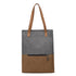 Gery And Brown Canvas Tote Bag for Women - Multi-Use Shoulder Handbag & Backpack, Large Capacity, 30x10x40cm