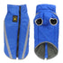 Size 5XL Blue Reflective Winter Dog Jacket - Warm & Waterproof Outdoor Coat for Large Breeds