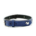 2 PCS Blue Soft Leather Dog Collar - Adjustable & Durable for Medium/Large Dogs M-(58*2.5cm)