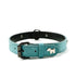 2 PCS Green Soft Leather Dog Collar - Adjustable & Durable for Medium/Large Dogs M-(58*2.5cm)