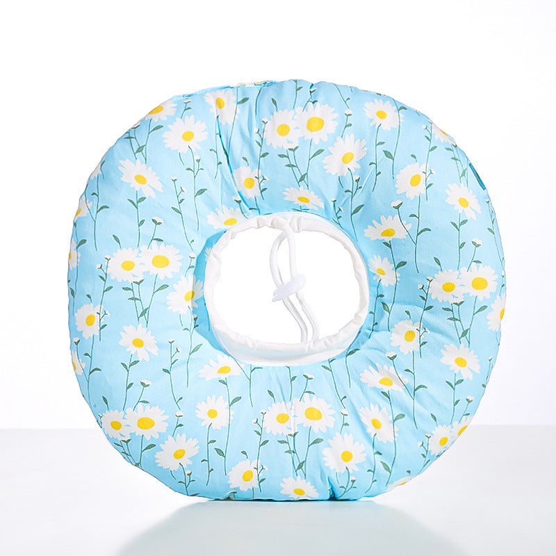 2 pcs Small Chrysanthemum Pet Recovery Collar - Comfortable Anti-Lick Cone for Cats & Dogs Size XS