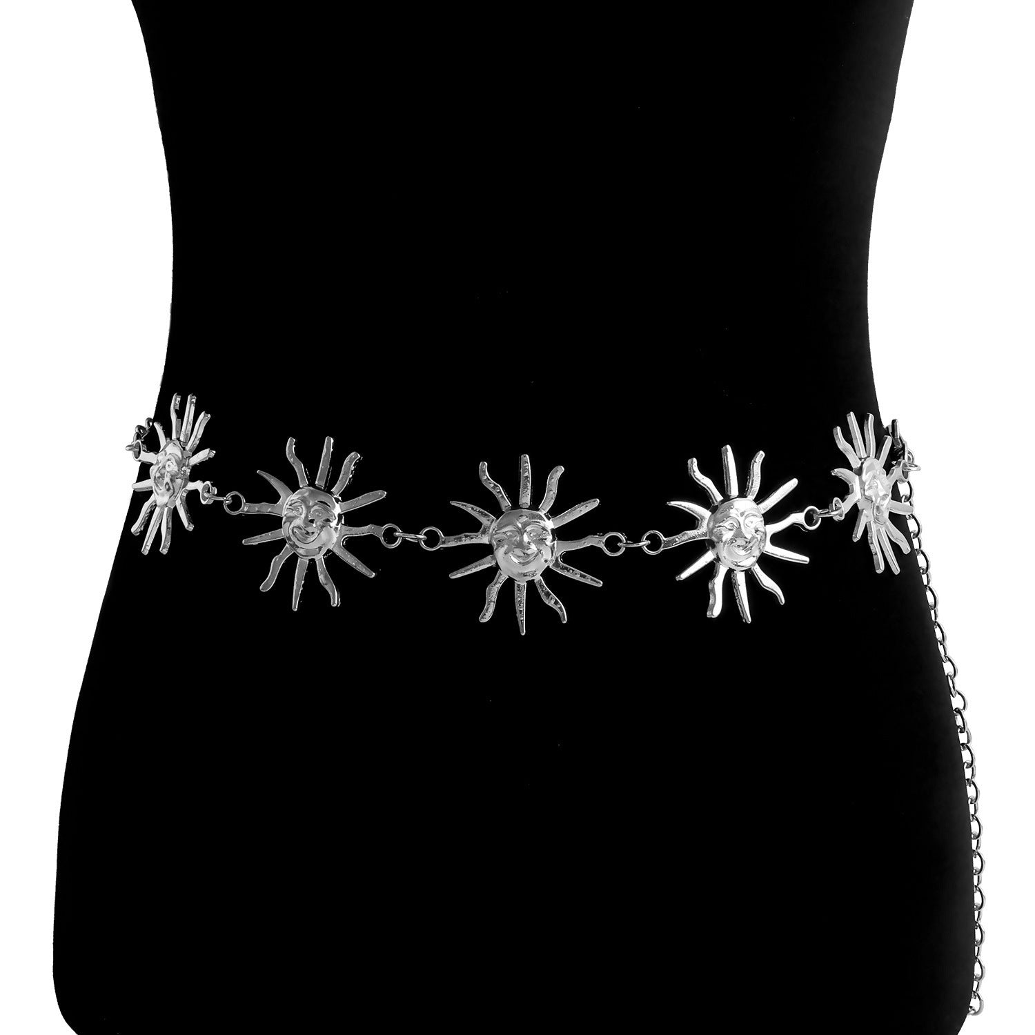2 PCS (Style 2)Statement Body Chain Belt - Women's Sun Flower Waist Jewelry