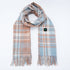 Light Blue Plaid Heated Scarf - Electric Warming Scarf, Winter Outdoor Essential (Without power bank)