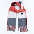 Large Plaid Heated Scarf - Electric Warming Scarf, Winter Outdoor Essential (Without power bank)