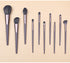 Modern Gray (Brush + Bucket) 10 Piece Face Eye Makeup Brush Set - Premium Makeup Blending Brushes