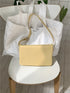 Yellow Minimalist Flap Shoulder Bag-Elegant Women&