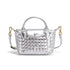 Silver Woven Shoulder Bag - Stylish Dumpling Bag, Simple and Versatile Crossbody for Women