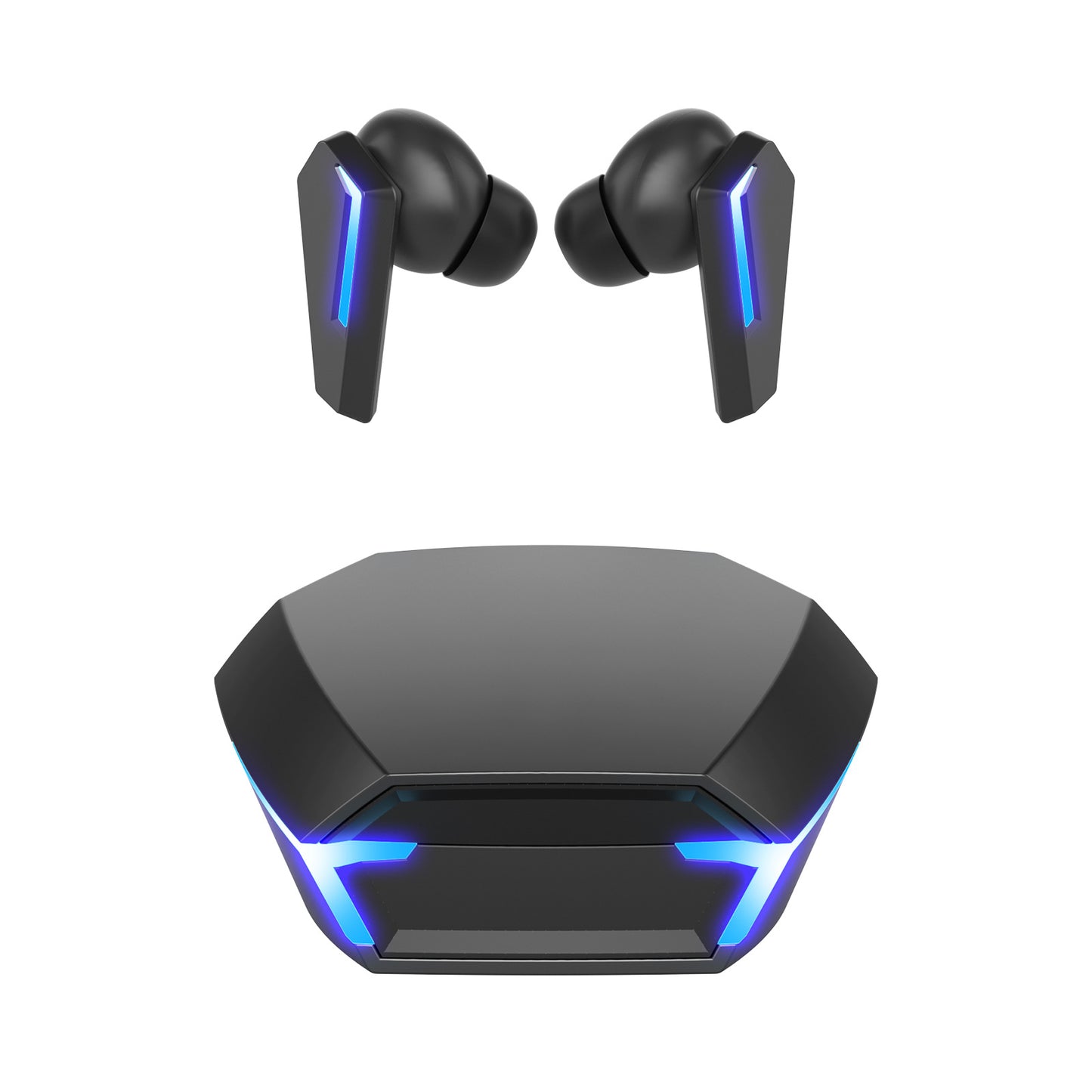 Black Wireless Gaming Earbuds - Bluetooth 5.2, Low Delay, 3D Stereo