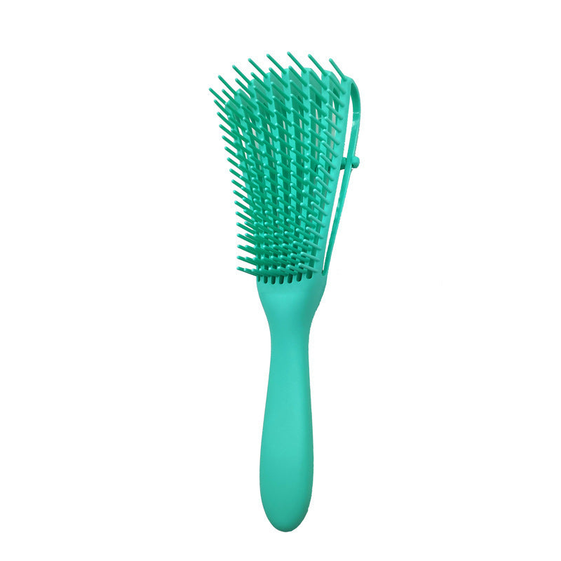 3 - pcs Green Detangling Brush - Octopus Design for Effortless Hair Care