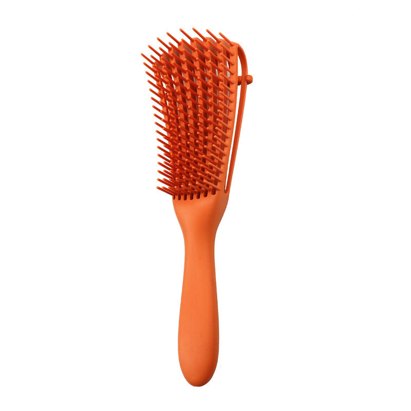 3 - pcs Orange Detangling Brush - Octopus Design for Effortless Hair Care