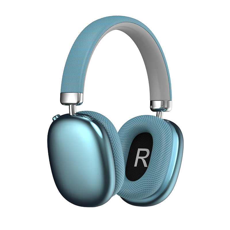 Blue Comfortable Over-Ear Headphones - Hi-Fi Sound, Long Battery, Swivel Control